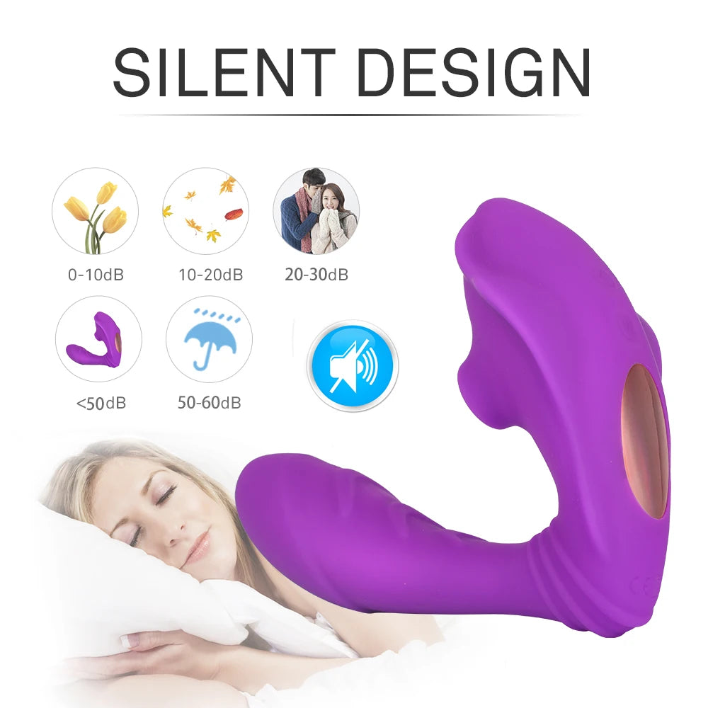 Vibratore Butterfly con Funzione Succhiante