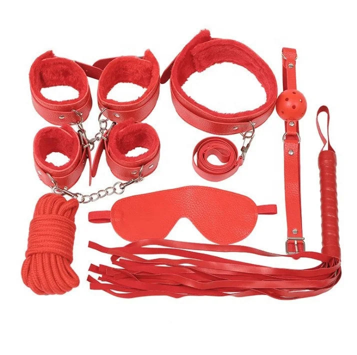 Set BDSM 7 Pezzi in Pelle PU