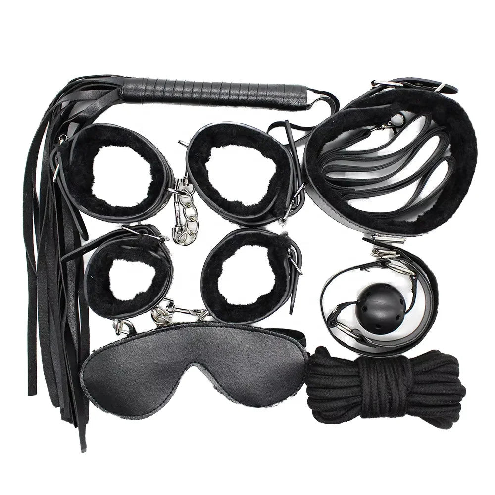 Set BDSM 7 Pezzi in Pelle PU