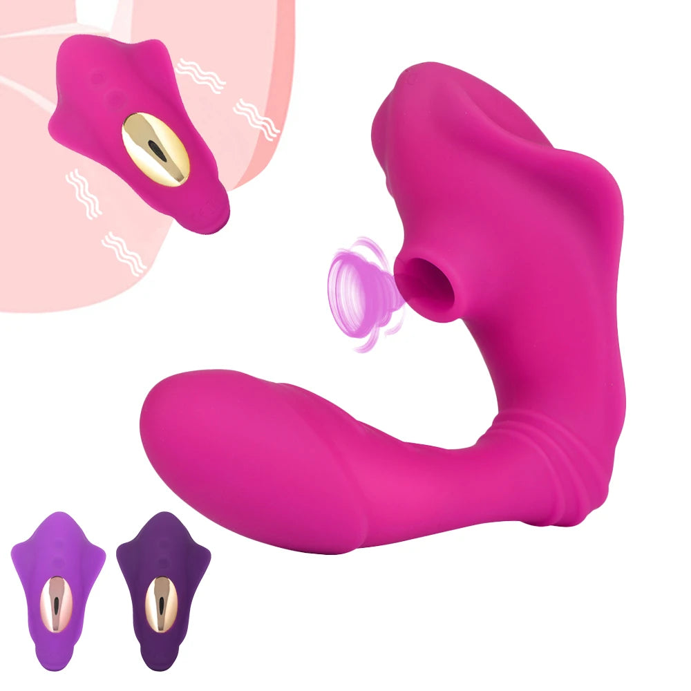 Vibratore Butterfly con Funzione Succhiante