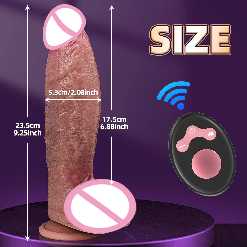 Dildo Realistico Telescopico con Telecomando