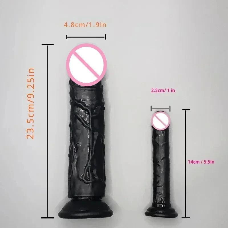 Dildo Realistico in Silicone Nero