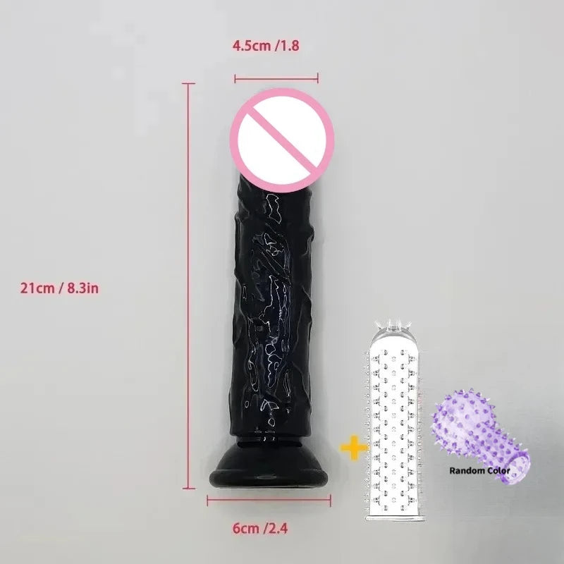 Dildo Realistico in Silicone Nero