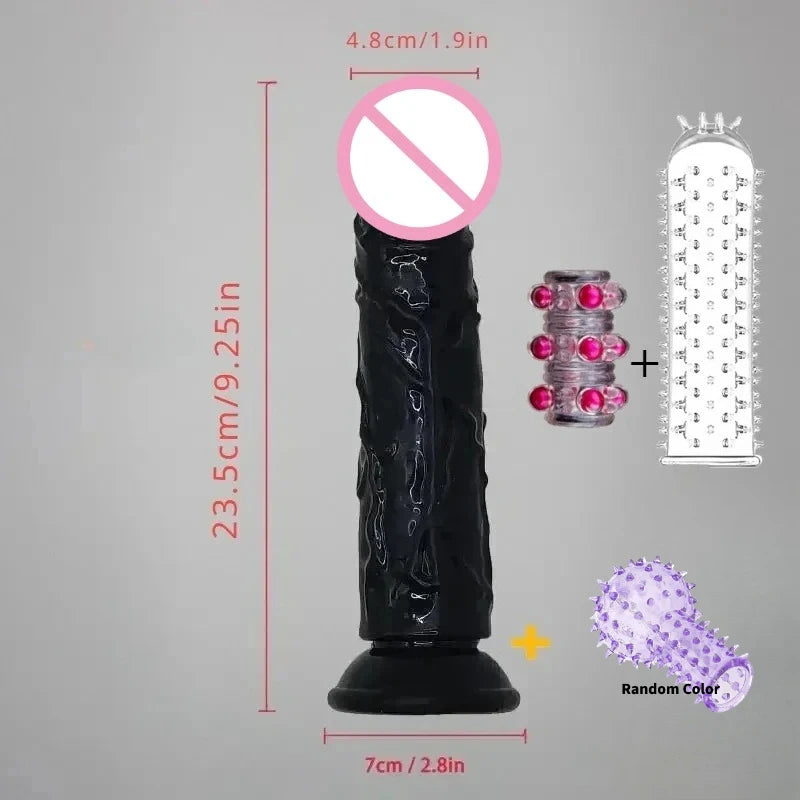 Dildo Realistico in Silicone Nero