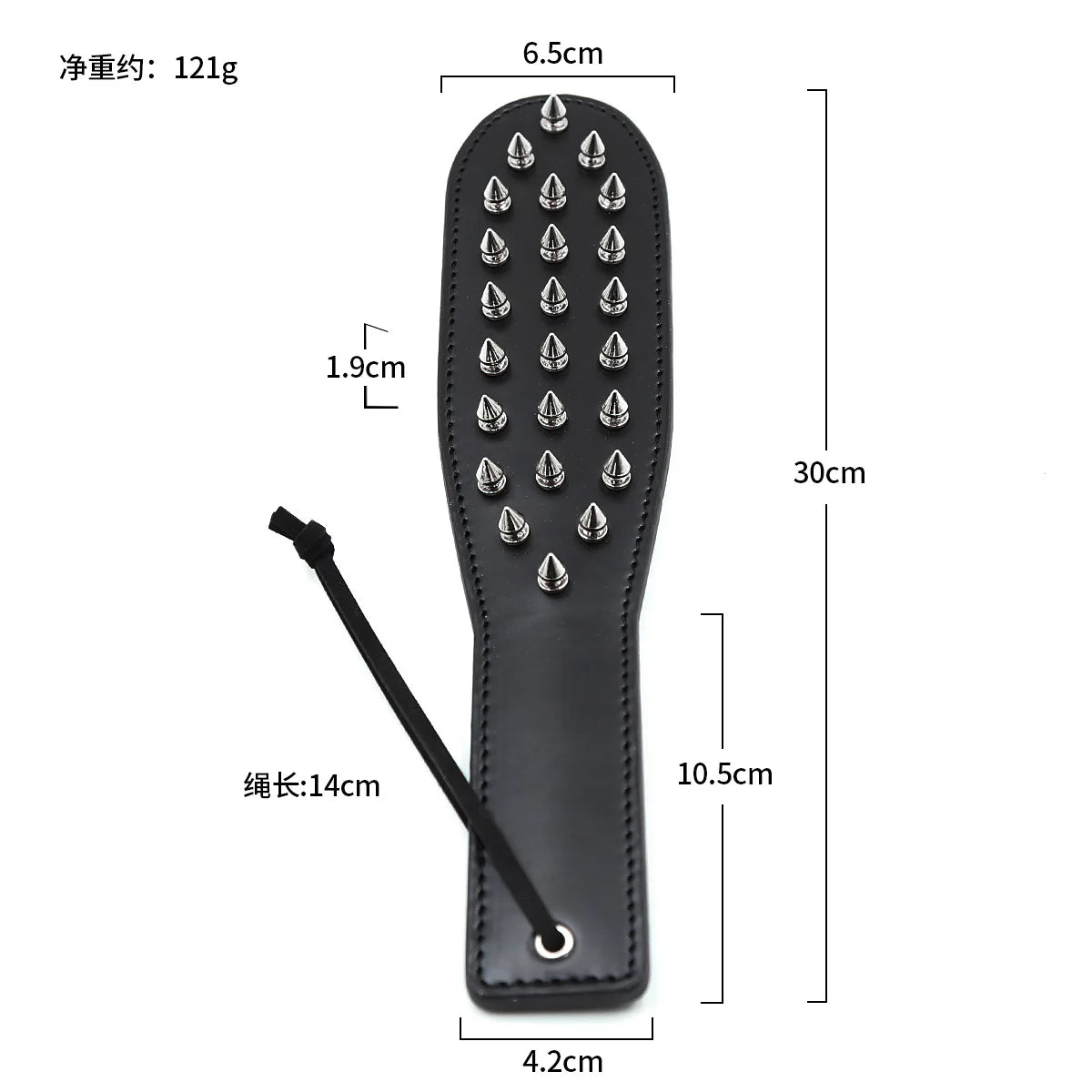 Paddle BDSM con Borchie Appuntite