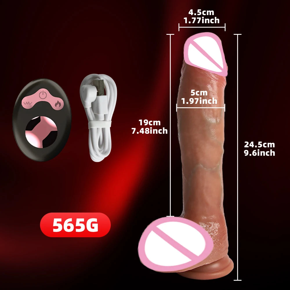 Dildo Realistico Telescopico con Telecomando