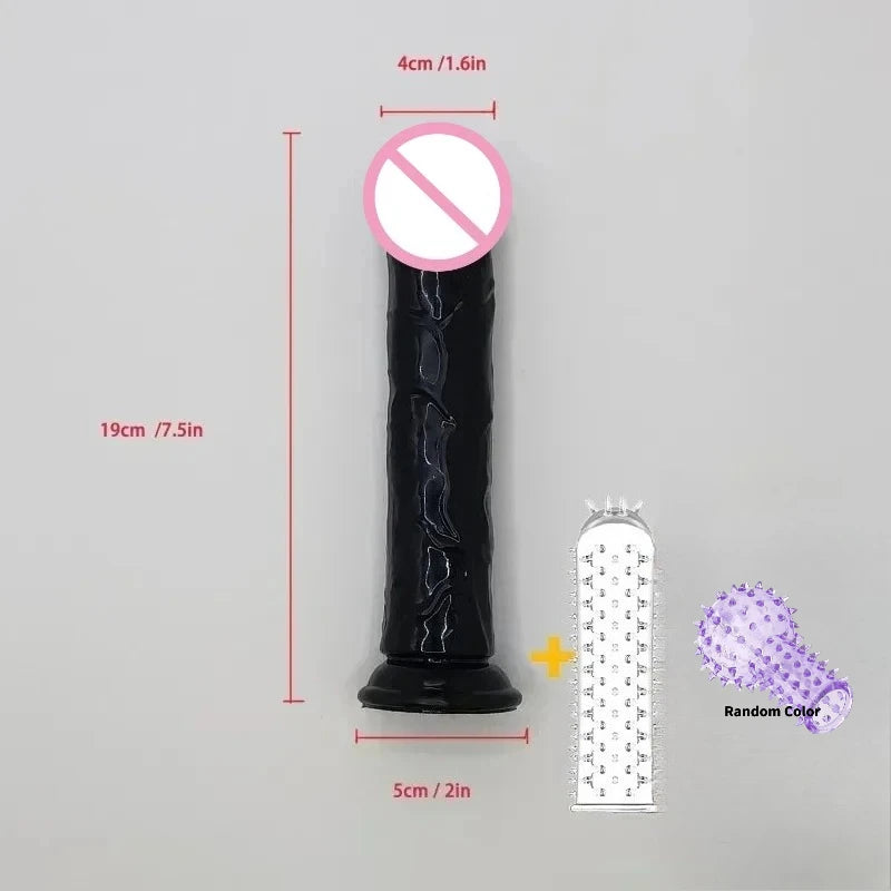 Dildo Realistico in Silicone Nero